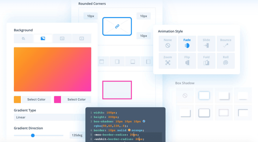 Divi vs Elementor - Divis backend view